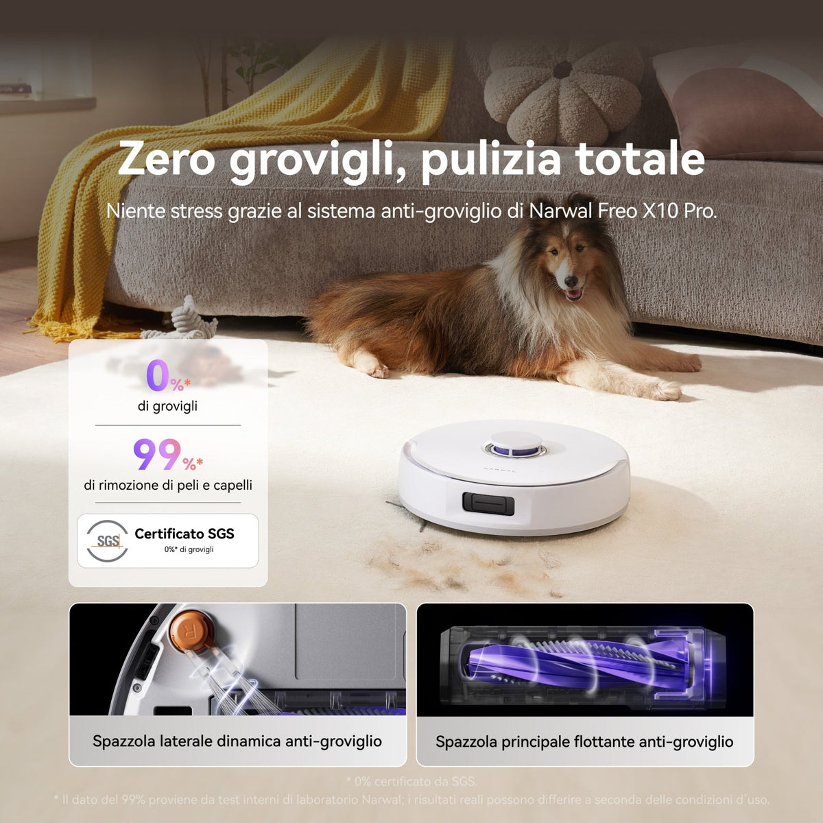 NARWAL Freo X10 Pro Robot Aspirapolvere e Lavapavimenti