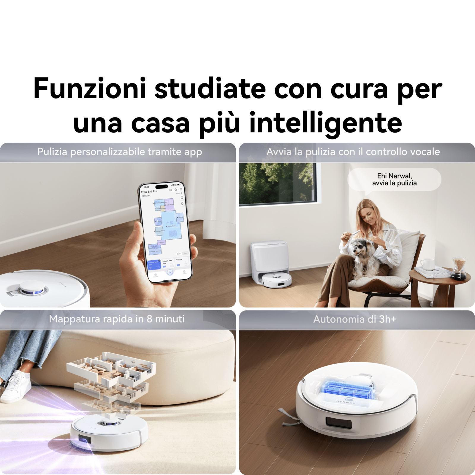 NARWAL Freo Z10 Pro Robot Aspirapolvere e Lavapavimenti 9