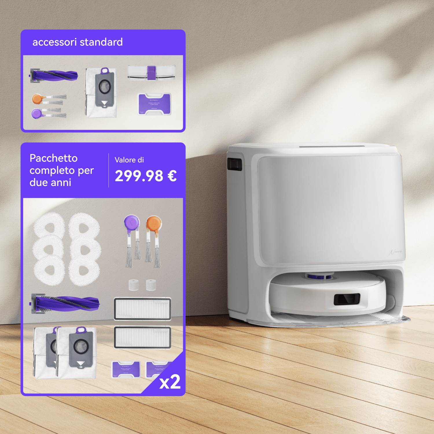 NARWAL Freo Z10 Robot Aspirapolvere e Lavapavimenti 12