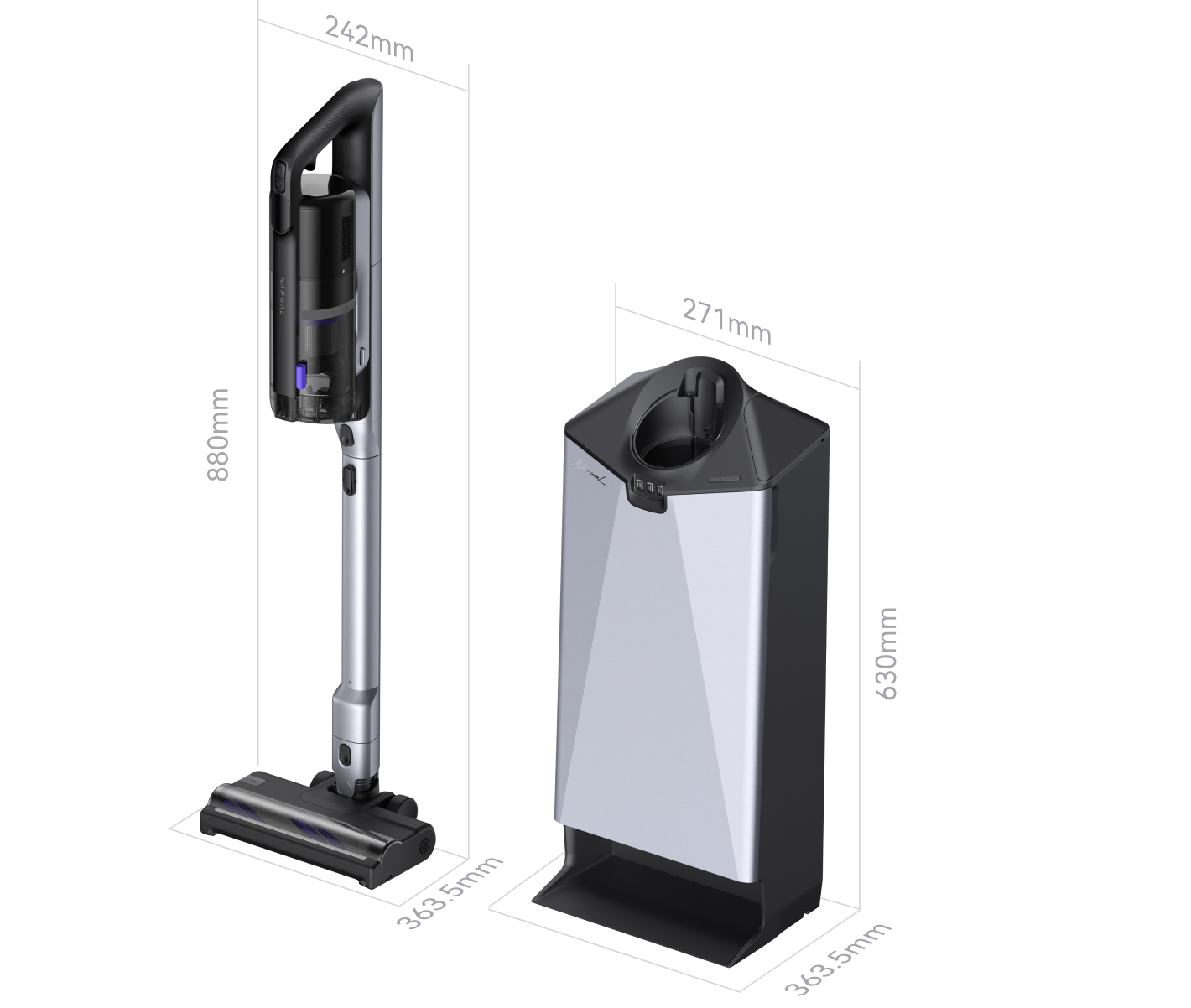 V50 Cube dimensions diagram